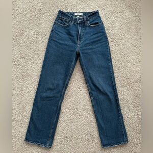 Abercrombie & Fitch Vintage Straight High Rise Curve Love Jeans